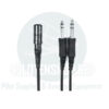 HS Adapter - 6 Pin Lemo to Dual GA Plug Adapter