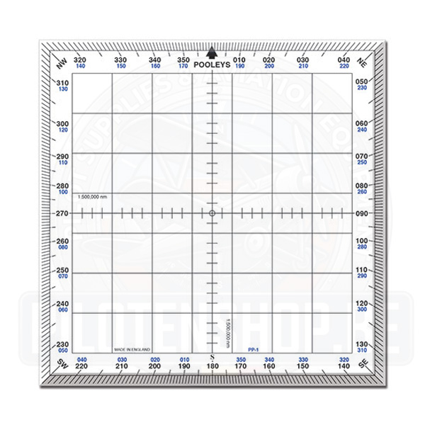 Pooleys - PP-1 SQUARE PROTRACTOR - Without Cord