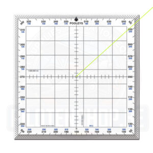 Pooleys - PP-1 SQUARE PROTRACTOR - with Cord